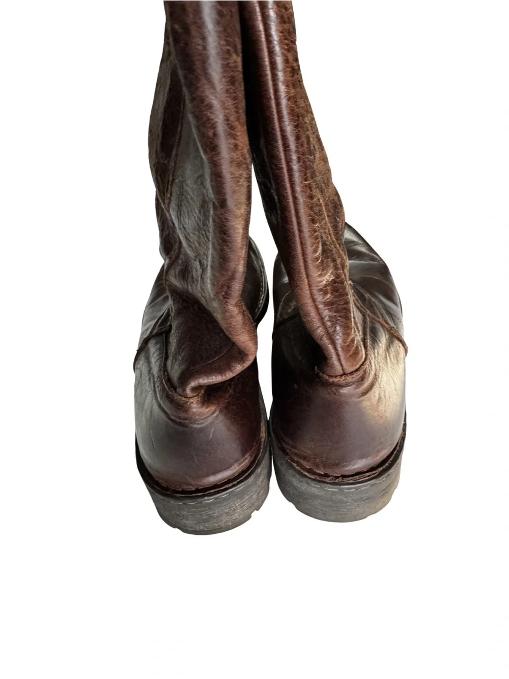 Born men’s Brown Leather Boots 11 mid calf outdoor casual neutral work